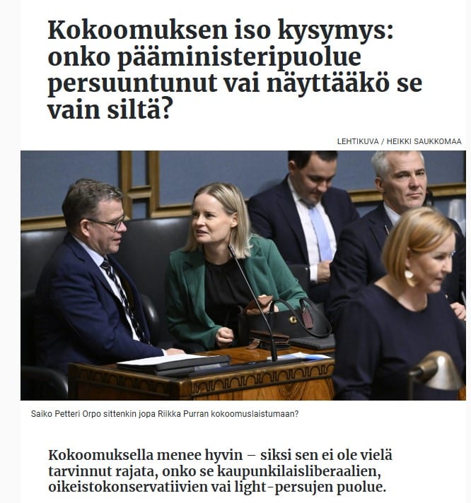 Kokoomus persuutuoi 20241124