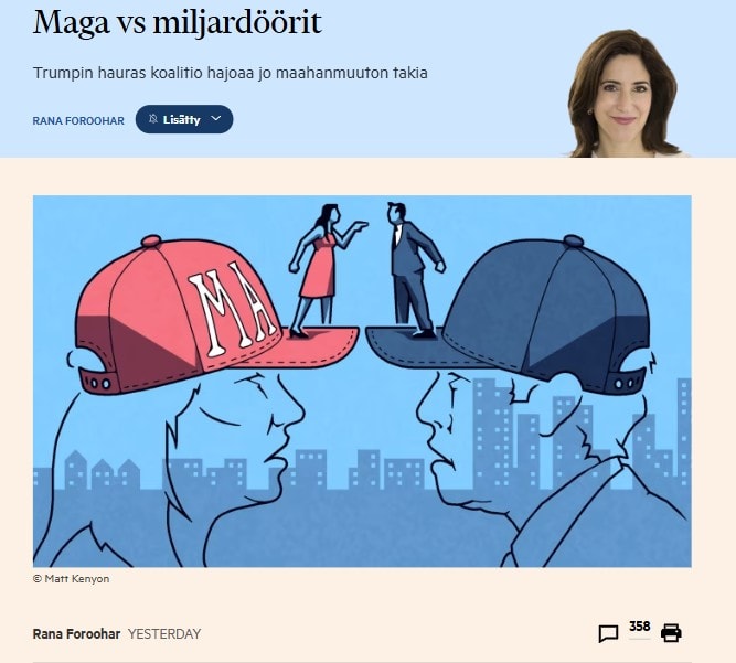 Maga vs Miljardöörit 20250107