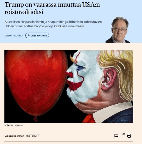 Trump muutta USA rosvolaltioksi 20250114