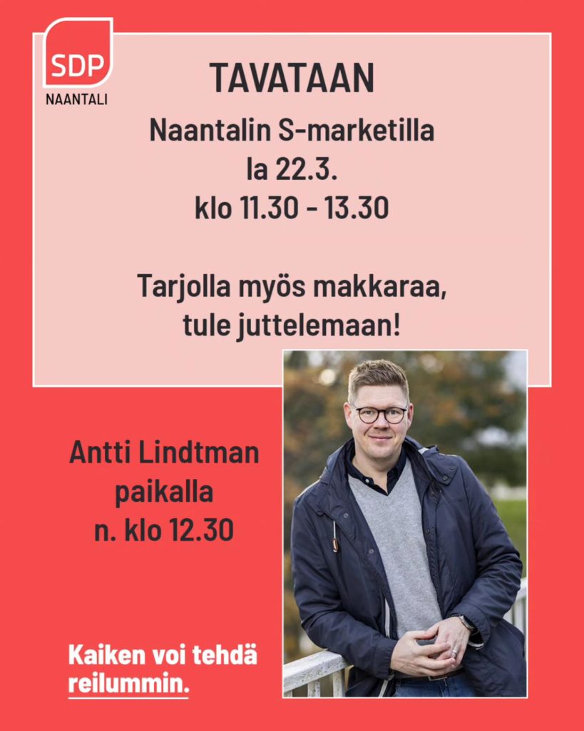 Antti Lindtman Naantalissa