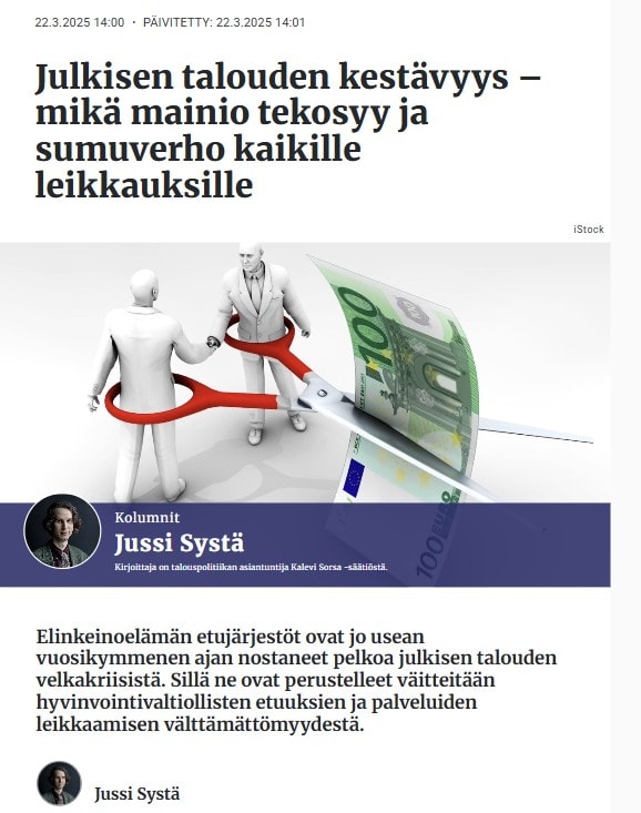 Leikkaukset Systä 20250322